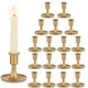 thumbnail image 1 of Juego de 18 portavelas Romadedi Gold para velas cónicas, 1 of 7