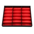 thumbnail image 4 of Soporte de exhibición para gafas, caja de almacenamiento para gafas de sol, organizador de joyas, 18 rejillas, 4 of 5