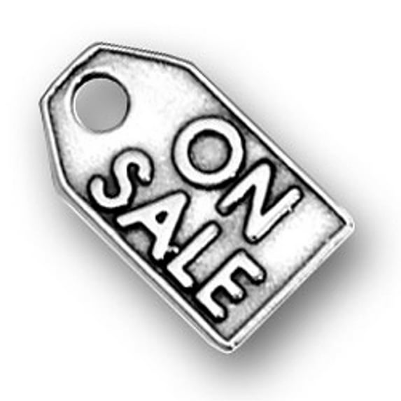 Sterling Silver 20" 1mm Box Chain ON SALE Word Price Tag Pendant Necklace