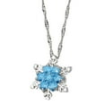 thumbnail image 4 of Collar Sonducket con colgante de cristal de copo de nieve para mujer Aleación + cristal 46cm + 5cm, 4 of 4