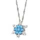 thumbnail image 4 of Collar con colgante de cristal de copo de nieve Qarigey para Mujer Zirconia 46cm, 4 of 4