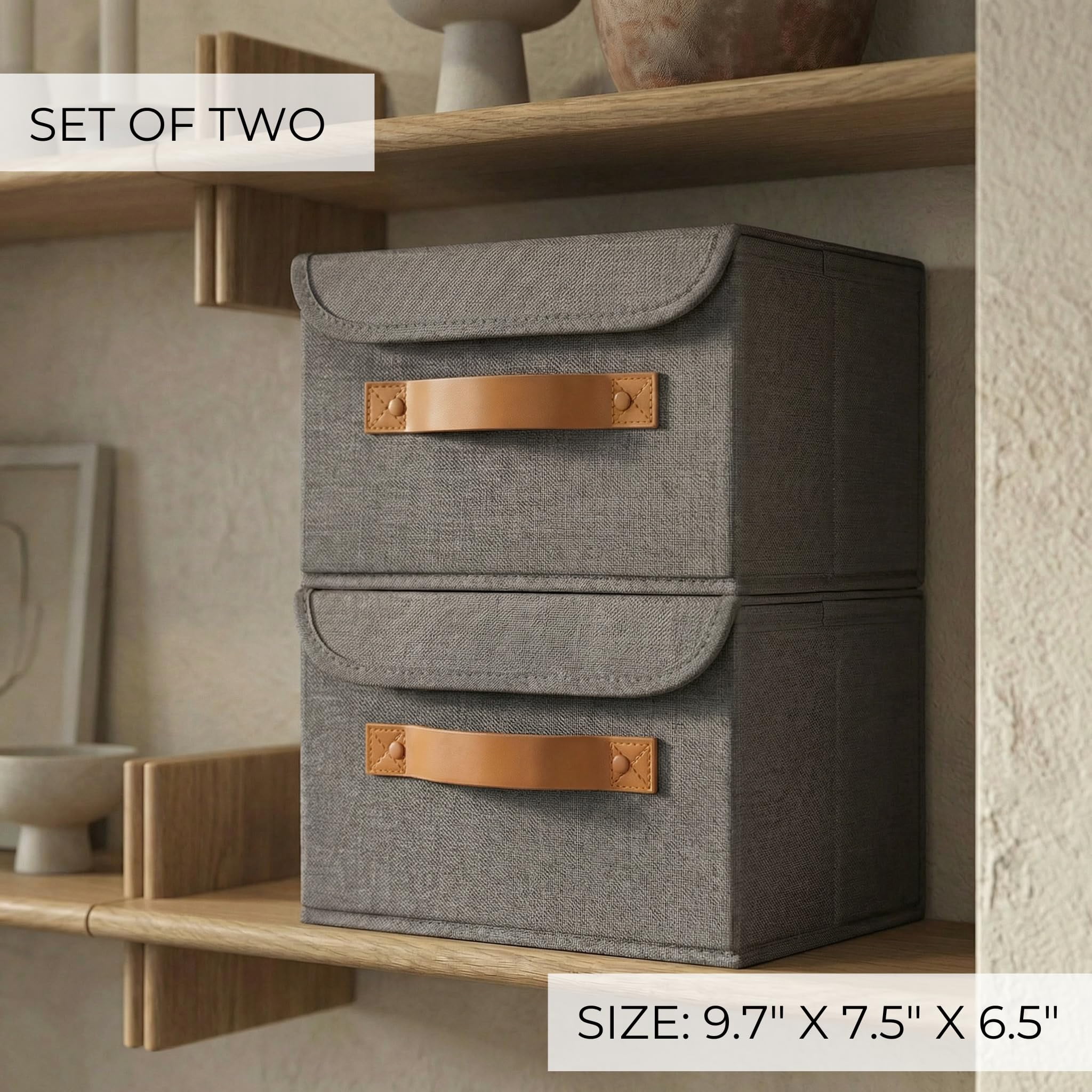 Decorative Linen Storage Boxes with Lids