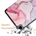 thumbnail image 4 of iPad Pro 11 Inch Case 2021 2020 2018,Slim Lightweight Full Body Protective Folio Leather Smart case Cover with Wake/Sleep Feature for Apple iPad Pro 11" 3rd 2nd 1st Generation,Pink Marble, 4 of 6