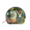 thumbnail image 1 of Monedero tipo pouch El Jardín de las Delicias de El Bosco 10 x 12 cm, 1 of 2