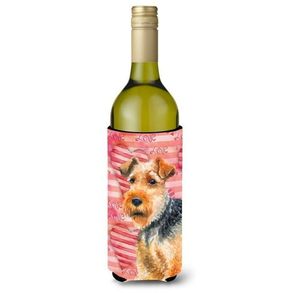 Welsh Terrier Love Wine Bottle Beverge Insulator Hugger