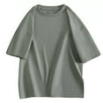thumbnail image 1 of CHGBMOK Chemises pour Hommes T-Shirts Décontractés Été Col Rond Manches Courtes Tailles P-4TG, 1 of 7