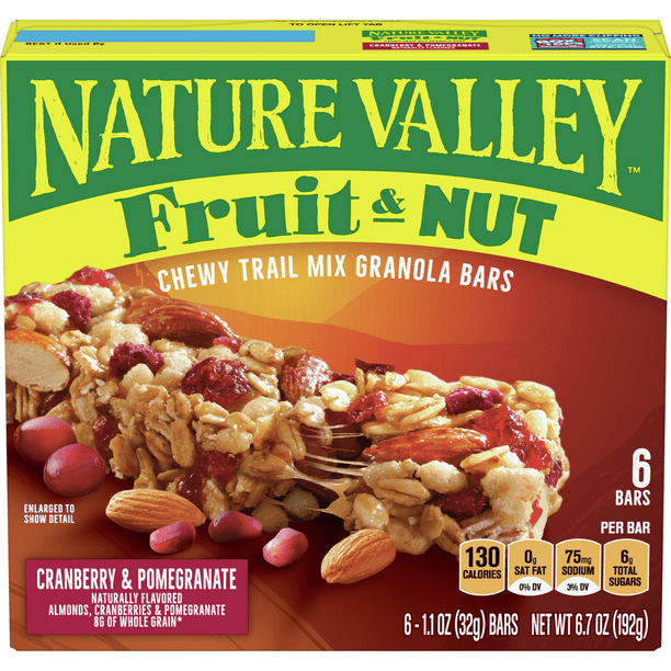 Nature Valley Cherry & Pomegranate Chewy Trail Mix Granola Bar 6.7 oz