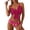 C-Hot Pink486, variant on DHFJKG Women Swimsuits Floral Print Bowknot Two Piece Swimwear Bikini Top With High Waist Briefs Bottoms Tummy Control Bathing Suit Summer Trendy Beachwear