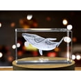 thumbnail image 2 of Ocean Symphony | Whale Design | 3D Engraved Crystal Keepsake, 2 of 5