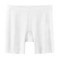 thumbnail image 2 of Swuxness Women's Seamless Stretch Boyshorts Panties Mid Waisted Ice Silk Safety Breathable Soft Comfortable Underwear, 2 of 5