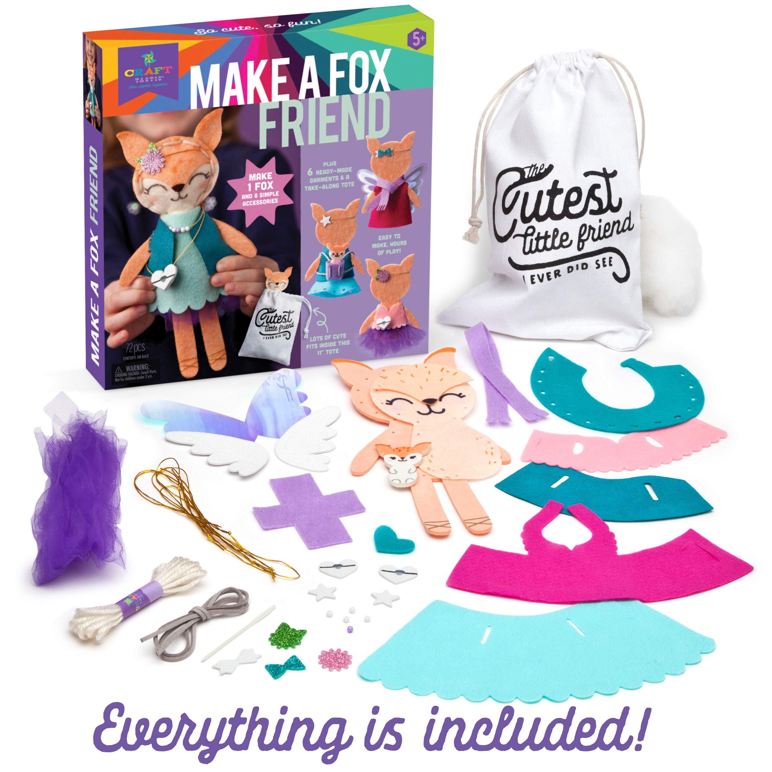 Fox Felt Craft Kit Brooch Craft Kit Craft Kit for Beginners Animal