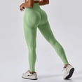 thumbnail image 4 of Mallas deportivas sin costuras para mujer, mallas elásticas de cintura alta, lisas, para gimnasio, Push Up, pantalones de entrenamiento, pantalones de Yoga, accesorios de gimnasio para mujer, 4 of 5