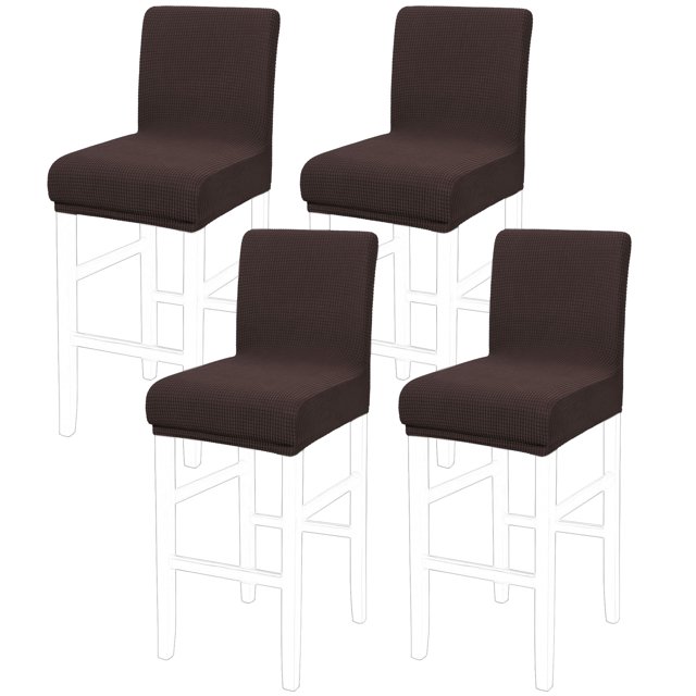 PiccoCasa Stretch Bar Stool Covers for Counter Height Side Chair Slipcovers