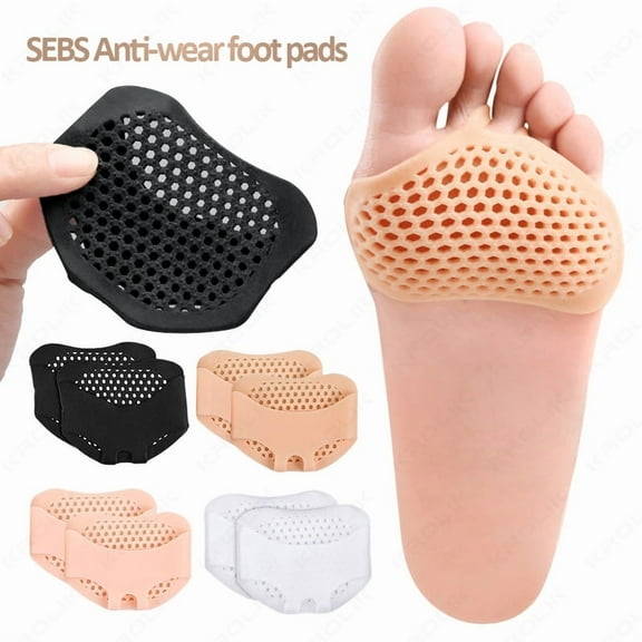 2 Pair Silicone Metatarsal Pads Toe Separator Pain Relief Forefoot Insole Orthotics Hallux Valgus Bunion Corrector Foot Care Tool