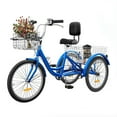 thumbnail image 2 of ModFusion 26" 7-Speed Adult Tricycle in Royal Blue with Removable Basket, 2 of 9