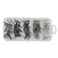 thumbnail image 1 of Soidarity Juego de anzuelos de pesca de acero de alto carbono conveniente atractivo agarre fuerte anzuelo flexible resistente al desgaste colgador de Pescar Negro Soidarity OD021001-02, 1 of 6