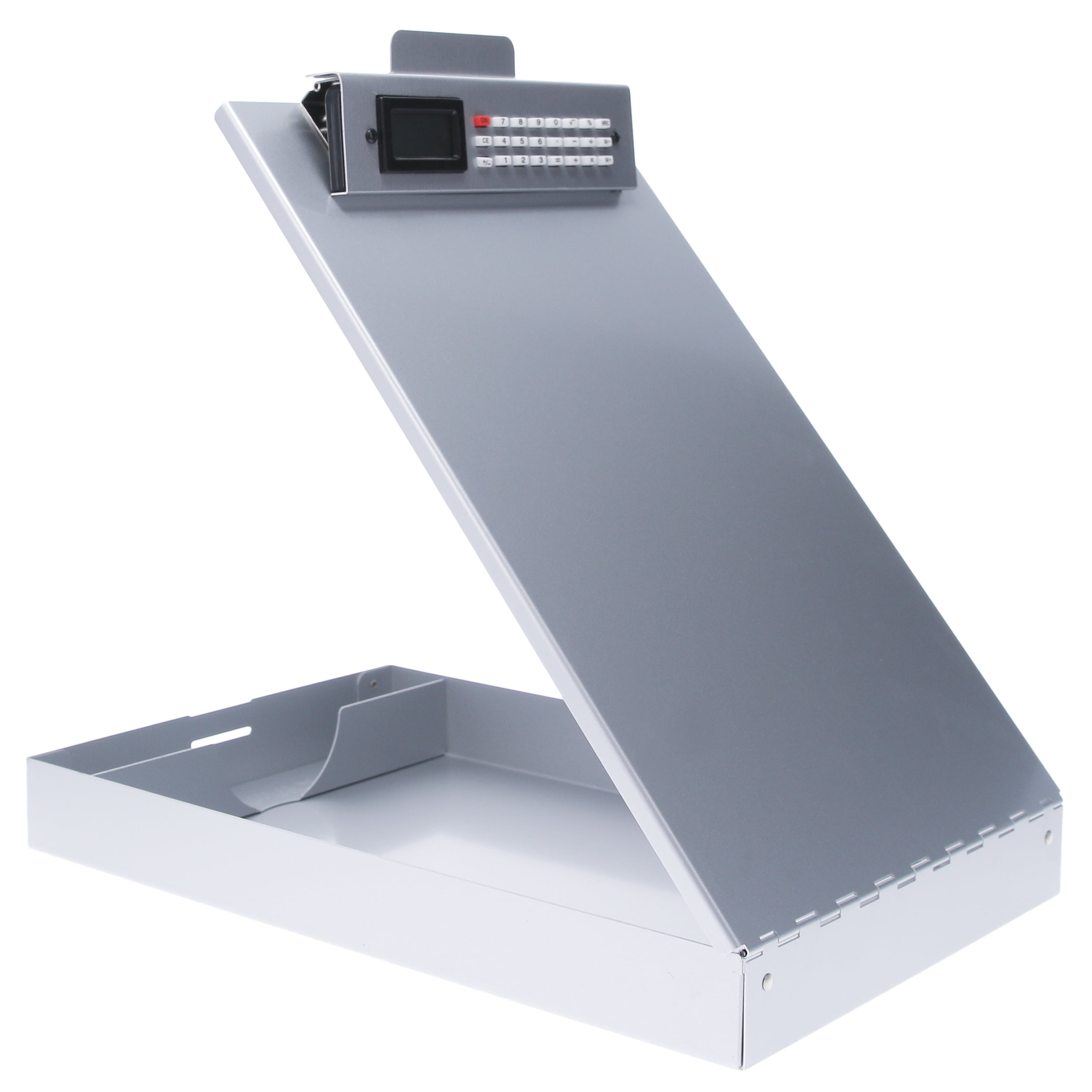 Saunders 11025 Redi-Mate Aluminum Storage Clipboard, 1" Capacity, Holds 8-1/2w x 12h, Silver