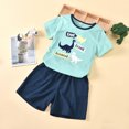 thumbnail image 3 of Gerichy Baby Boys 2PCS Shorts Set Toddler Boys Cotton Clothing Sets Short Sleeve Tee and Shorts, 3 of 5
