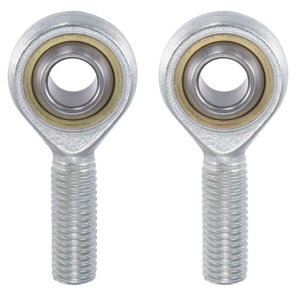 2 Pack SA12TK POSA12 Spherical Rod End Bearing 12mm Bore Self-lubricated Joint Bearing M12x1.75 Right Hand Male Thread