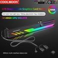 thumbnail image 1 of COOLMOON GT8 Soporte de GPU horizontal Soporte de tarjeta de video Soporte de GPU (Negro), 1 of 7