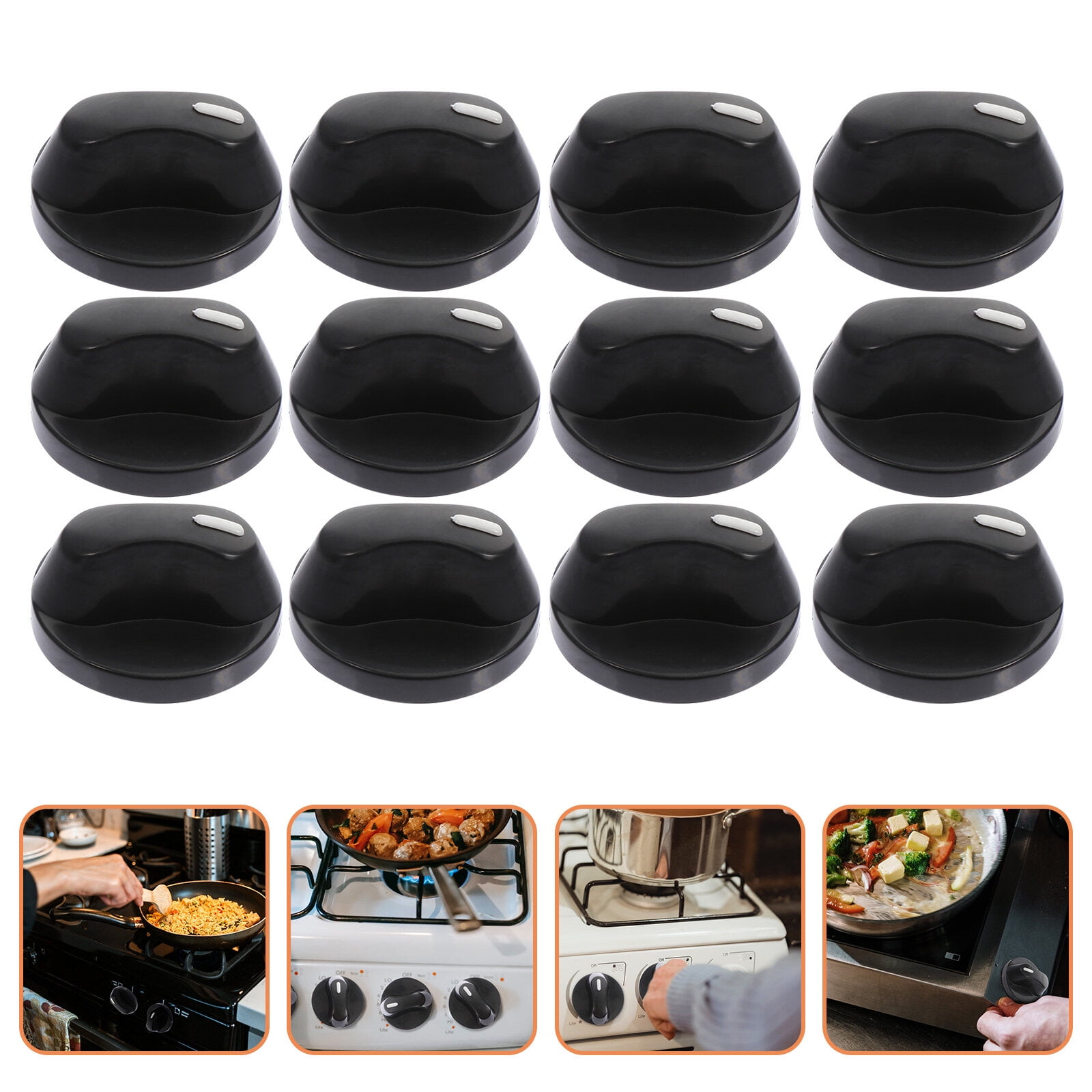 50Pcs Kitchen Gas Stove Control Switch Knobs Simple Gas Range Rotary