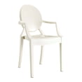 thumbnail image 1 of Modway Casper 18.5" Modern Plastic Dining Armchair, White Finish, 1 of 5