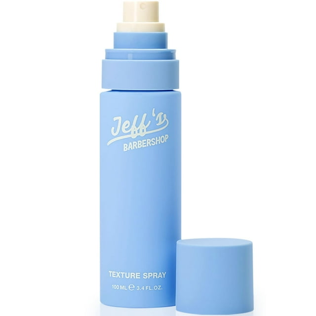 Jeff's Barbershop Spray para el cabello con textura de sal marina de sándalo, voluminizador texturizante y espesante para hombres y mujeres, acabado texturizado de fijación ligera para volumen corpora