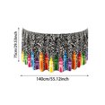 thumbnail image 2 of Stain Resistant Fitted Pencil Table Skirt Fabric Cover, Protective Decor Cloth For Daily Dining And Office Workspace, 2 of 3