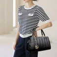 thumbnail image 4 of Bolso de mano de cuero de alta calidad, elegante bolso de mano para mujer, bolso de mano con asa superior, bolso de hombro cruzado de gran capacidad, bolsos de mano, 4 of 5