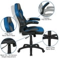 thumbnail image 4 of Flash Furniture Optis Black Gaming Desk and Blue/Black Racing Chair Set with Cup Holder, Headphone Hook, and Monitor/Smartphone Stand, 4 of 10