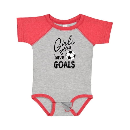

Inktastic Girls Gotta Have Goals- Soccer Gift Baby Girl Bodysuit