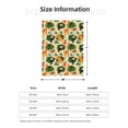 thumbnail image 6 of ZNDUO Cartoon Jungle Animals Art Pattern Pattern Thickening Blanket, Fluffy Soft Cozy Flannel Throw Blankets, 50"x40" Inches, 6 of 8