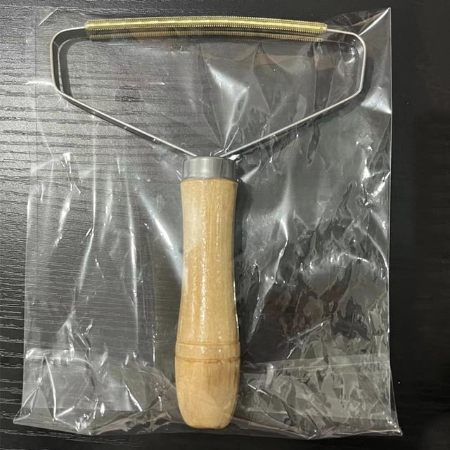 Raspador Mango de madera Quitapelos Ropa Quitapelos Abrigo Manual Cobre puro Afeitado doméstico Tweed Artefacto de eliminación de vello