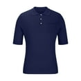 thumbnail image 3 of zfhfof Men's Knit Polo Shirts 2024 Summer Short Sleeve Casual Vintage Shirts Texture Lightweight Classic Golf Shirts, 3 of 5