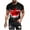 #08Red, variant on yoeyez Hawaiian Bowling Shirts for Men,Men Short Sleeve T-Shirt Red White and Blue Graphic Scoop Neck Muscle Tee for Travel Summer Vacation Red,3XL