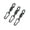 Black, variant on Outdoor Bottle Clip Lanyard for Trail and Camp Use, 14 cm Braided Carry Loop With Spring Carabiner for Small Items
