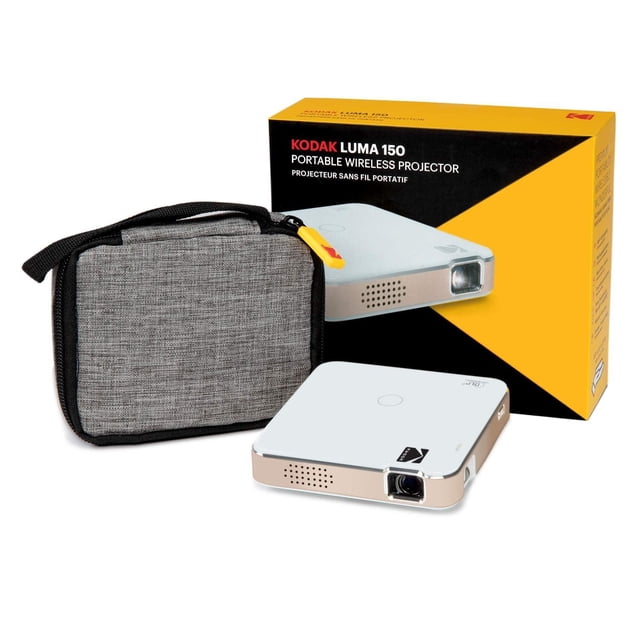 Proyector de Bolsillo KODAK Luma 150 Portátil con Altavoz Integrado 150 Pulgadas con Funda