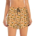 thumbnail image 2 of KLL Cute Autumn With Gnomes Pattern Shorts Women,Athletic Shorts High Waisted Running Shorts Pocket Sporty Short Gym Elastic Workout Shorts-XX-Large, 2 of 7