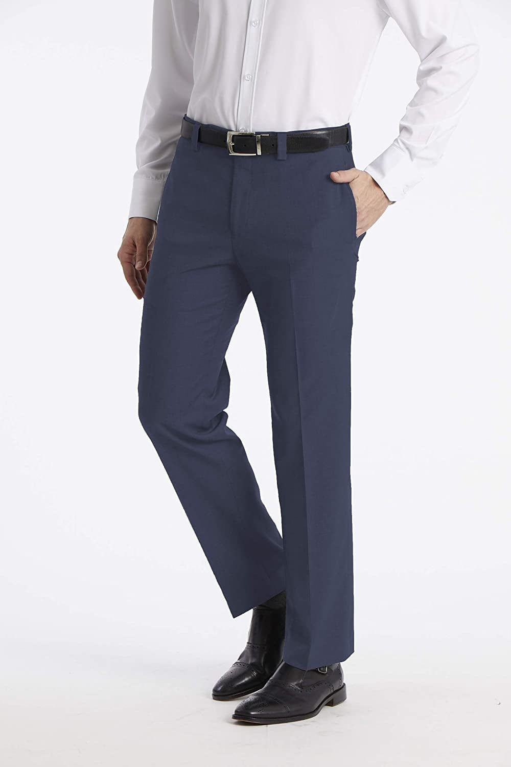 Calvin Klein Men's Modern Fit Dress Pant 34W x 34L Dark Blue - Walmart.com
