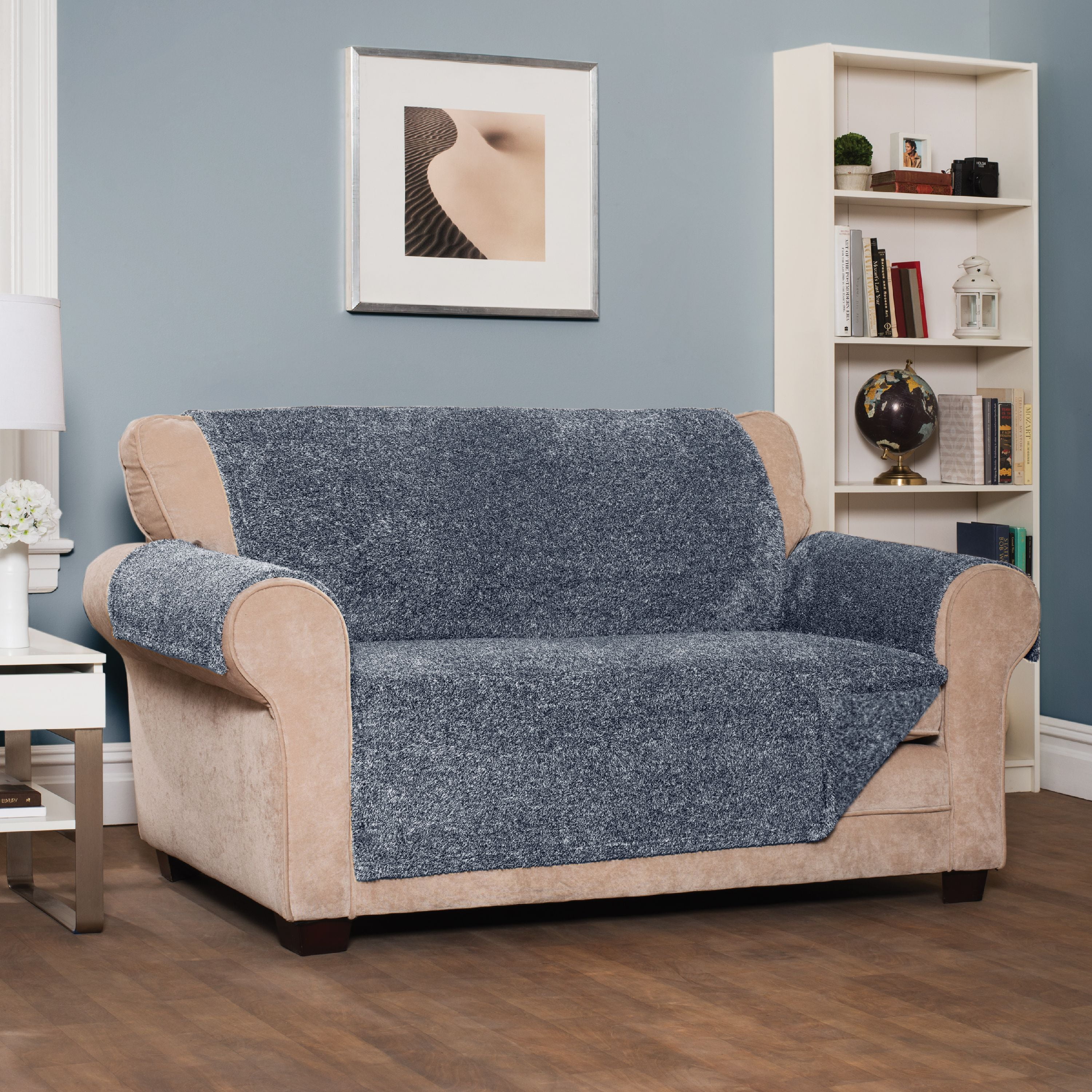 Fox Valley Traders Deluxe Microfiber XL Sofa Couch Cover by OakRidge Brown