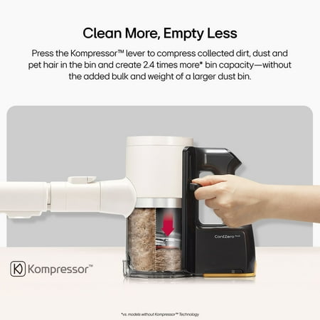 LG - CordZero All-in-One Cordless Stick Vacuum with Dual Floor Max Nozzle - Essence White