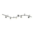 thumbnail image 2 of Cresswell Lighting 5-Light Flex Track Kit with Metal Shades, Bronze Finish, 2 of 6