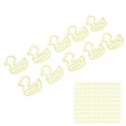 thumbnail image 1 of Pinces à Papier en Métal, Légères, en Forme de Canard Jaune, pour Bureau, 1 of 8