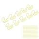 thumbnail image 2 of 100 Uds Clips de papel forma de pato amarillo ligero portátil proceso de galvanoplastia clip de Metal Clips de oficina, 2 of 9