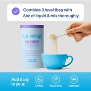 (2 pack) Vital Proteins Hair Complex Powder Vitamin Drink Mix for Women with 10,000mcg Biotin Vitamins, 11.4 oz
