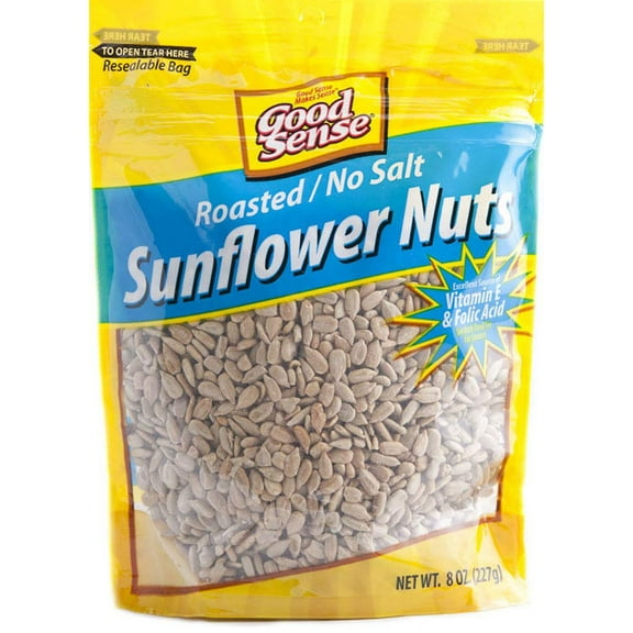 Good Sense Roasted No Salt Shelled Sunflower Seeds 8 oz (Pack of 48)