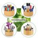 thumbnail image 4 of Organizador de escritorio Utoplike de bambú giratorio para lápices, 4 of 7