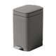 thumbnail image 1 of Papelera de baño, papelera de cocina, contenedor de basura rectangular, cubo de basura, Gris oscuro, 1 of 9