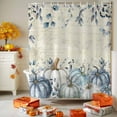 thumbnail image 4 of Shower Curtains for Bathroom-36"x72",Thanksgiving Pumpkin Harvest Waterproof Bath Curtain Grommet Shower Curtain Set, 4 of 7