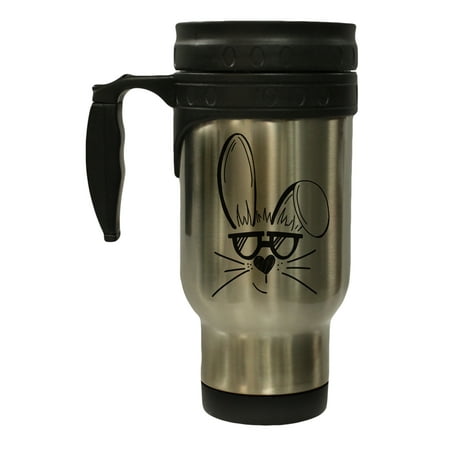 Funny Easter Sunglass Bunny 12 Ounce Stainless  Hot Cold/ Travel Mug